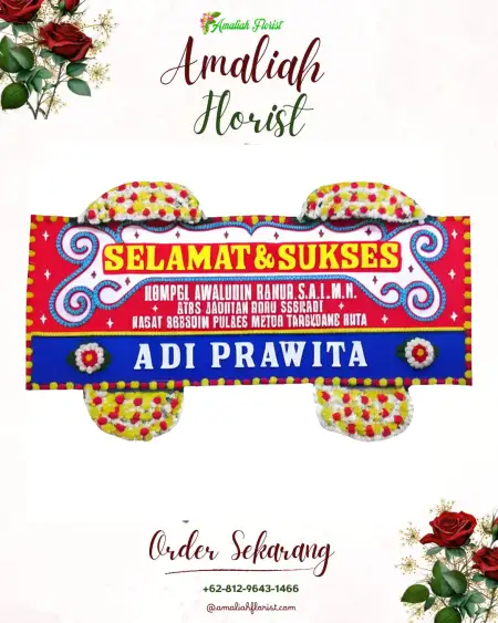 Papan Bunga Ucapan Selamat Kelusa