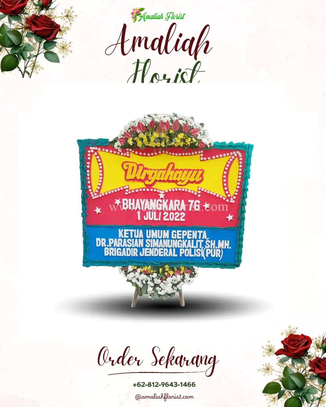 Papan Bunga HUT Ulang Tahun Kelusa